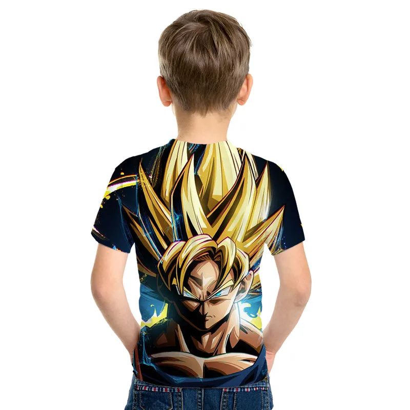 Новейшая детская футболка DBZ классическая 3d Футболка с принтом из аниме Драконий