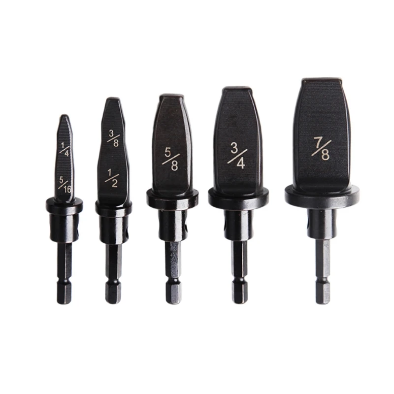 

5pcs Pipe Expander Metric and Inch Pipe Expander Hexagonal Handle Air Conditioner Copper Pipe Reamer Electrician Repair Tools