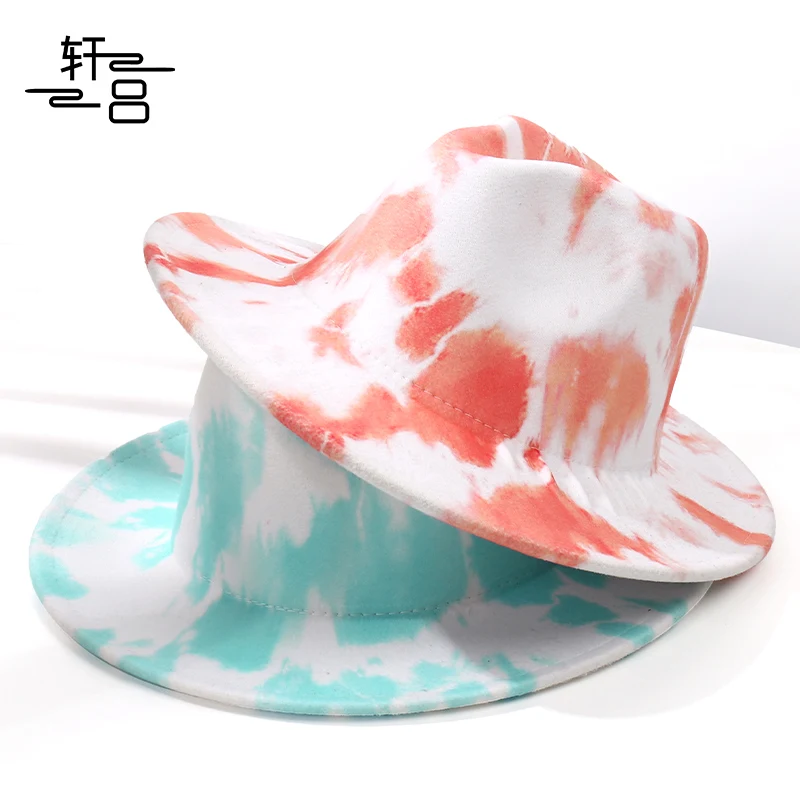 

Шляпа в британском стиле джаз для мужчин и женщин, фетровая шапка от солнца, с окрашенной шерстью, для выступлений на сцене, Осень-зима