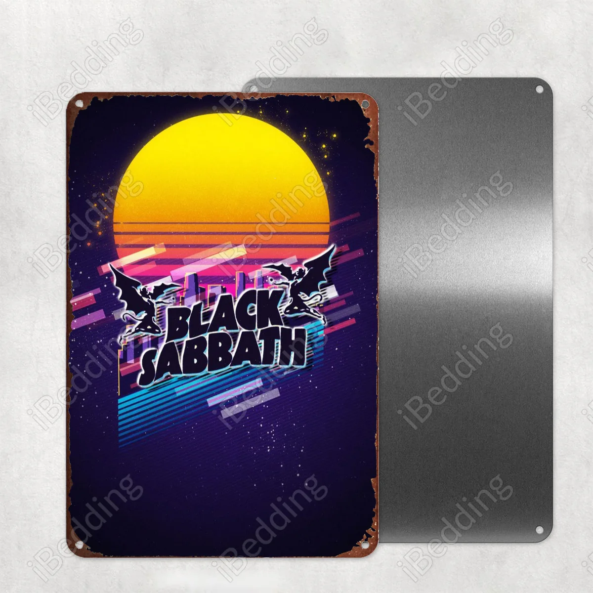 Винтажные металлические знаки Black Sabbath 1 20x3 0 см номерные на заказ металлический