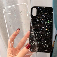 for iphone 12 pro max case star sequin phone case for iphone 13 pro coque 12 7 xr xsmax bling glitter cover for funda iphone 11