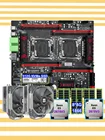 Материнская плата HUANANZHI X99-T8D с 512G NVMe SSD, двойной процессор Xeon E5 2678 V3 с кулерами ЦПУ, память 64G 8*8G 1866 REG ECC
