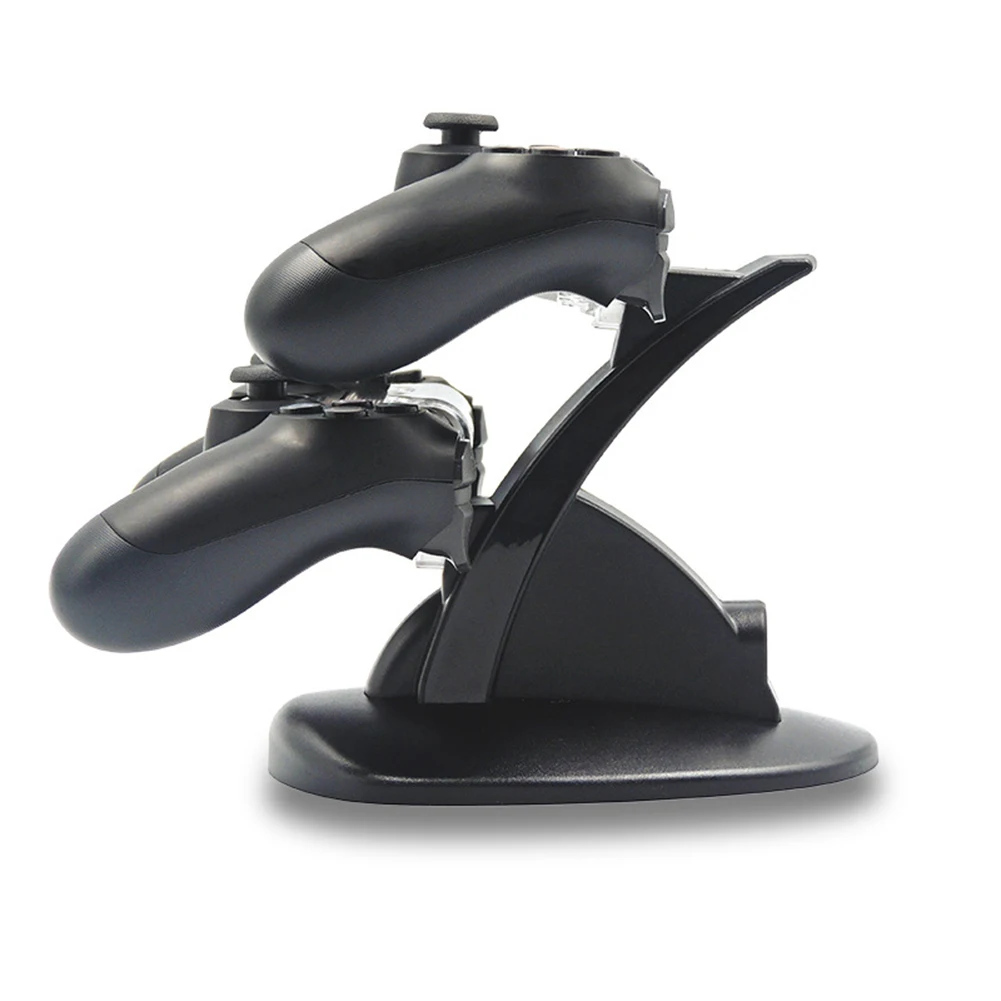 for sony playstation 4 controller charger dock station usb port with led ps4 slim pro gamepad charging stand holder accessory free global shipping