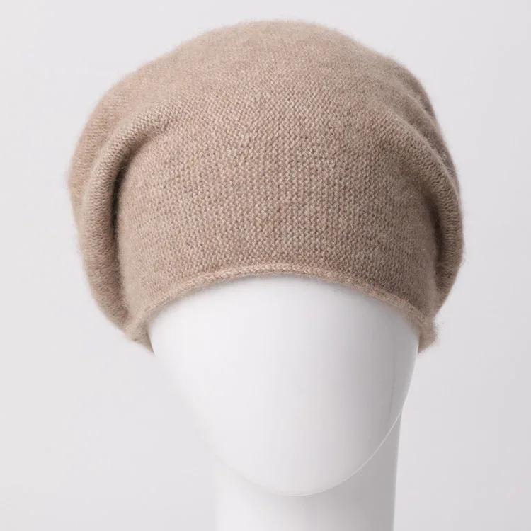 CAVME 3 Khaki Кашемировые шапки-бини от CAVME, унисекс, женская, Мужская зимняя шапка, вязаные кашемировые шапки, одноцветные, 51 г, роскошный подарок - Цвет: CAVME 3 Khaki