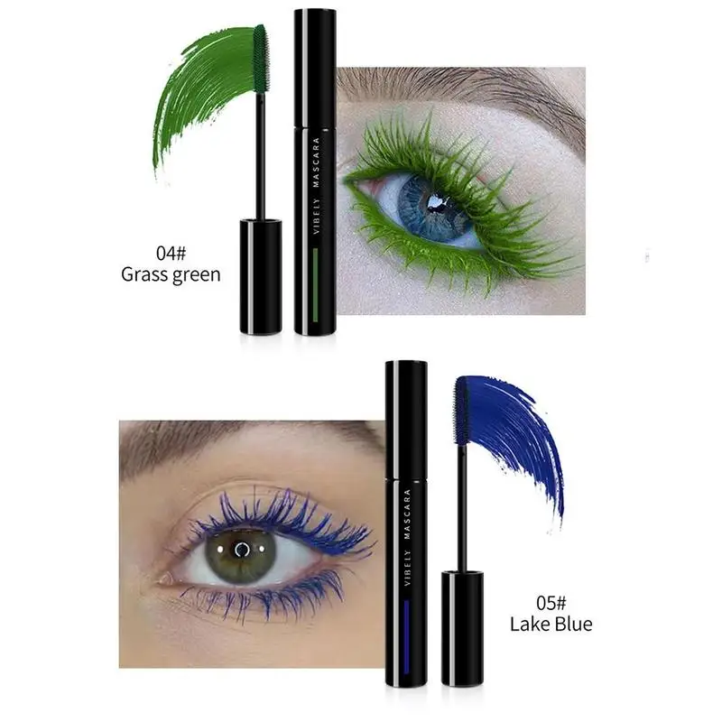 Grass Green Waterproof Eye Mascara Extend Curling Eyelashes Stretching Cosmetics Eyeliner Makeup Liquid I0C9
