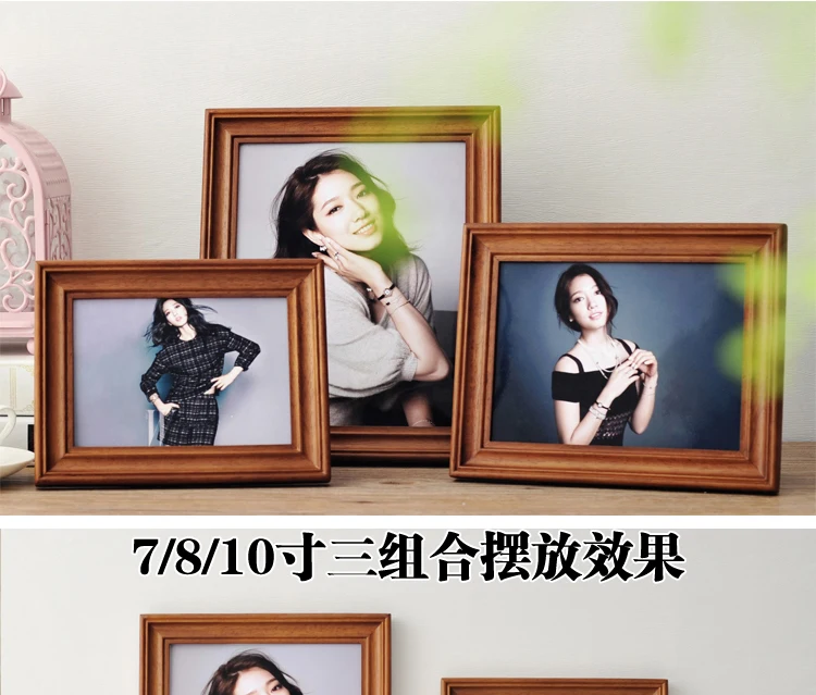 

Creative Modern Picture Frame Wood Painting Living Room Friends Photo Frame Personalized Gifts Marco Fotos Home Decor DF50XK