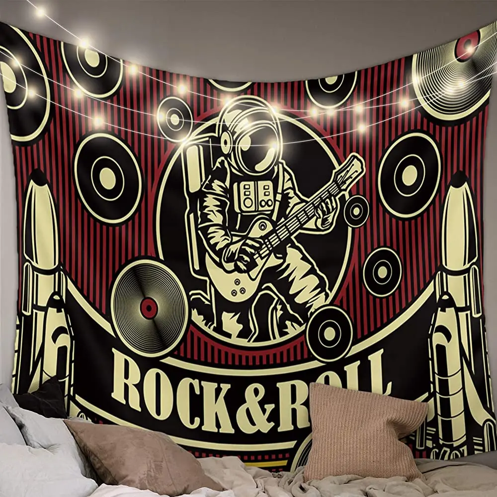 

HELLOWINK Vintage Astronaut Space Rock Wall Tapestry for Bedroom, Tapestry Wall Hanging for Room Living Room Dorm Home Decor