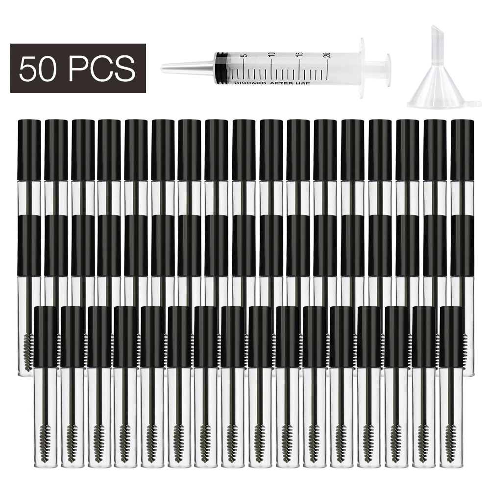 Тюбик для туши 10 мл черный пустой с бутылочками ресниц контейнер флакон