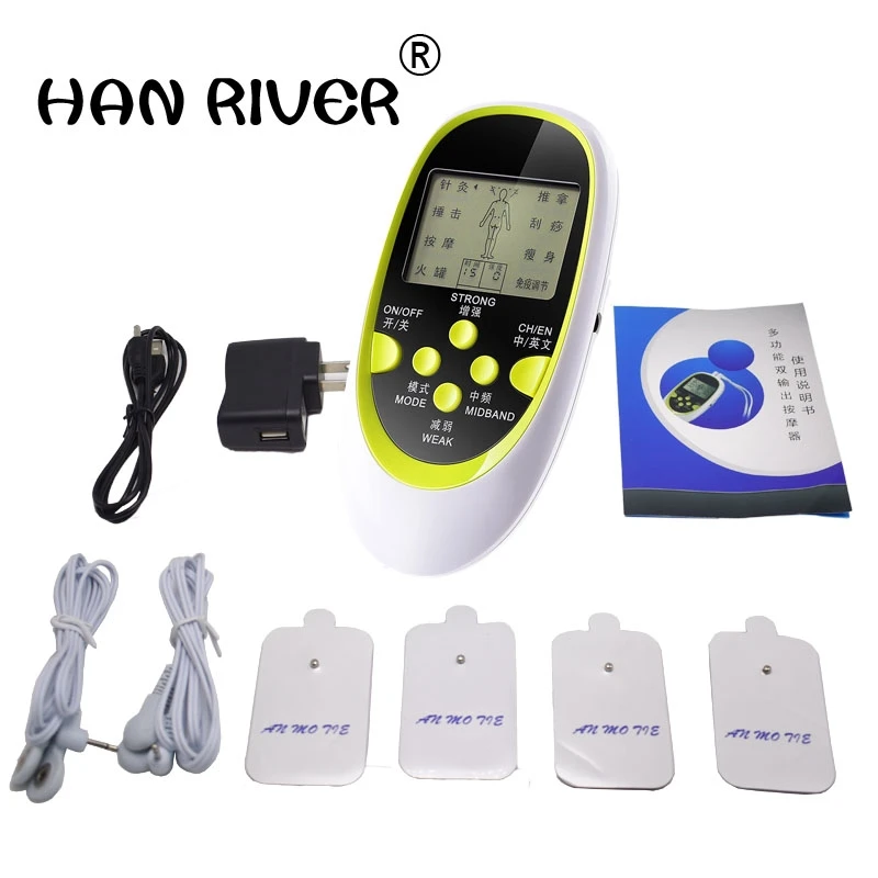 

Электрический массажер с двойным выходом, Электрический массажер для расслабления всего тела, массажер для физиотерапии, массажный инстру...