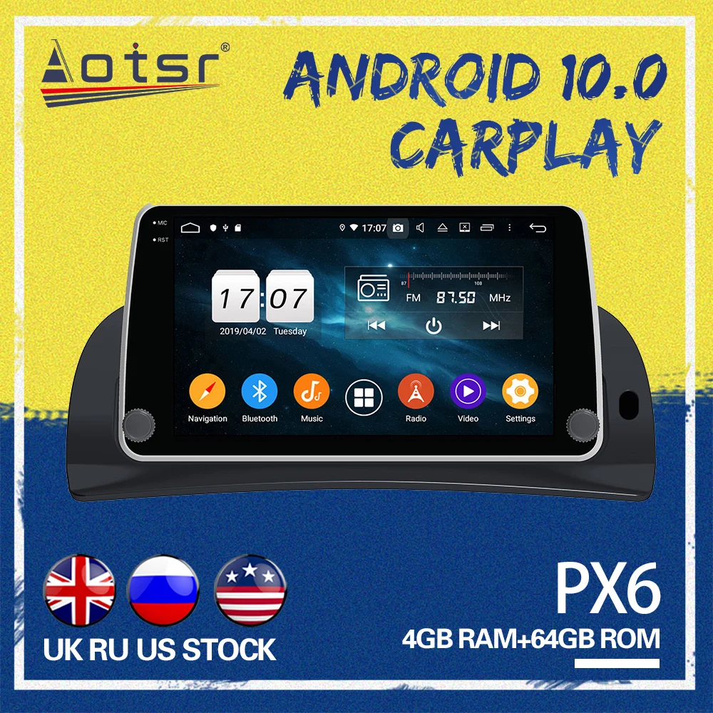 

AOTSR Car gps navi For Renault Kangoo 2015-2018 Android 10.0 System Car GPS Navigation Touchscreen Octa core Car Radio play
