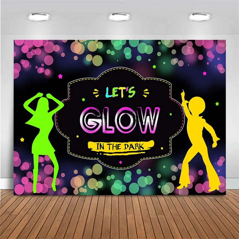 

Светящийся фон граффити День Рождения фотография декорация баннеры портрет фото фон для фотостудии