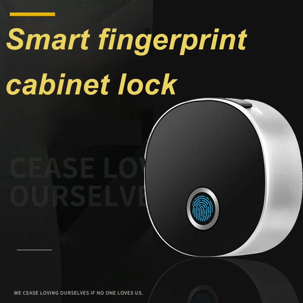 

1Pc Smart Fingerprint Lock Door Lock Digital Electronic Lock Security Alarm File Drawer Office Cabinet Lock Zinc Alloy