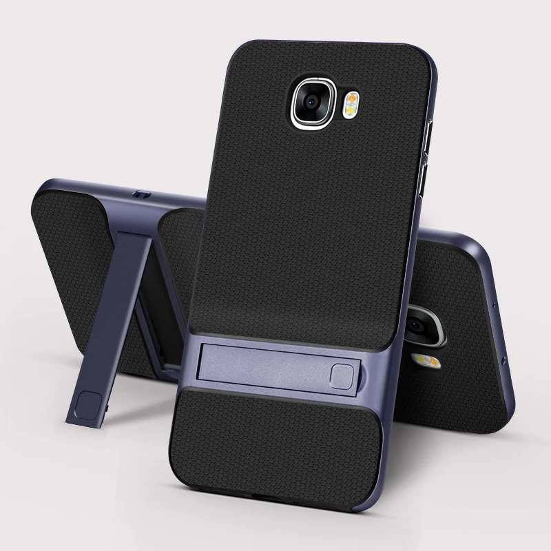 Абсолютно 3D чехол-подставка для мобильного телефона для samsung Galaxy C5 C5000 TPU силиконовый чехол для телефона 360 Защитный ковер samsung C5 Galaxy yc5 - Цвет: Royce Navy