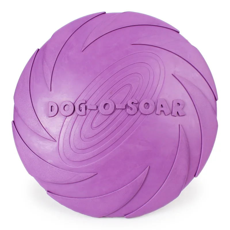 2019 Best Selling Pet Toys New Large Dog Flying Discs Trainning Puppy Toys Rubber Fetch Flying Disc UFO 15cm 18cm 22cm Dogs Toys