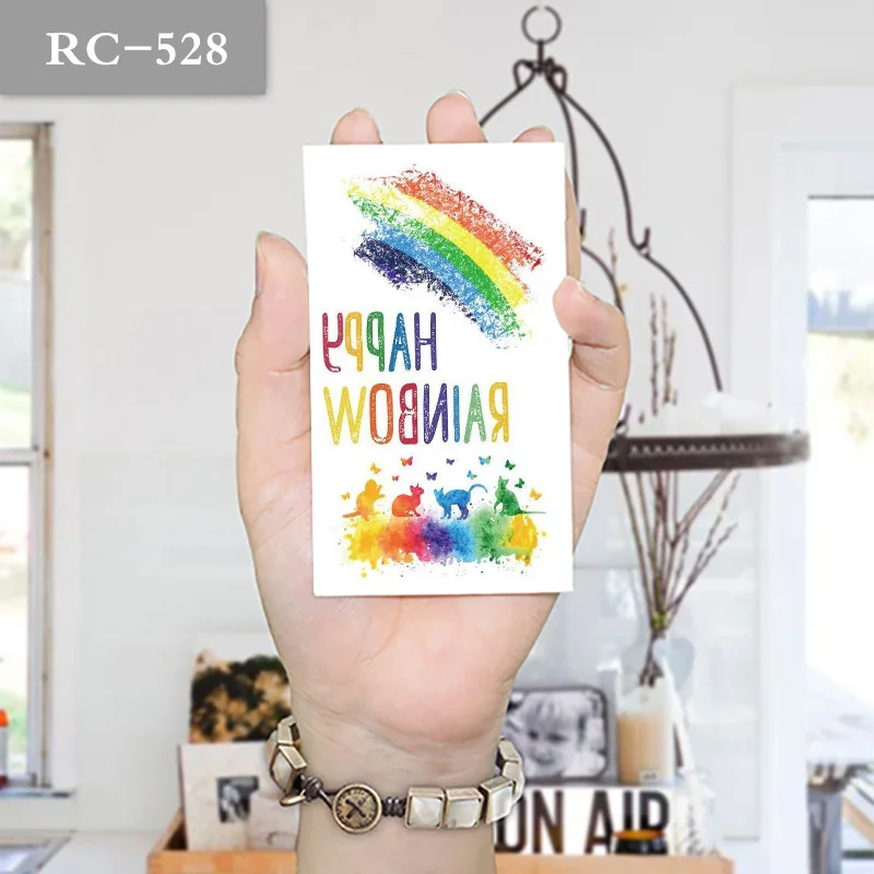 10x6 см временные маленькие милые радужные смайлики модные тату|tattoo baby|baby joybaby sac |