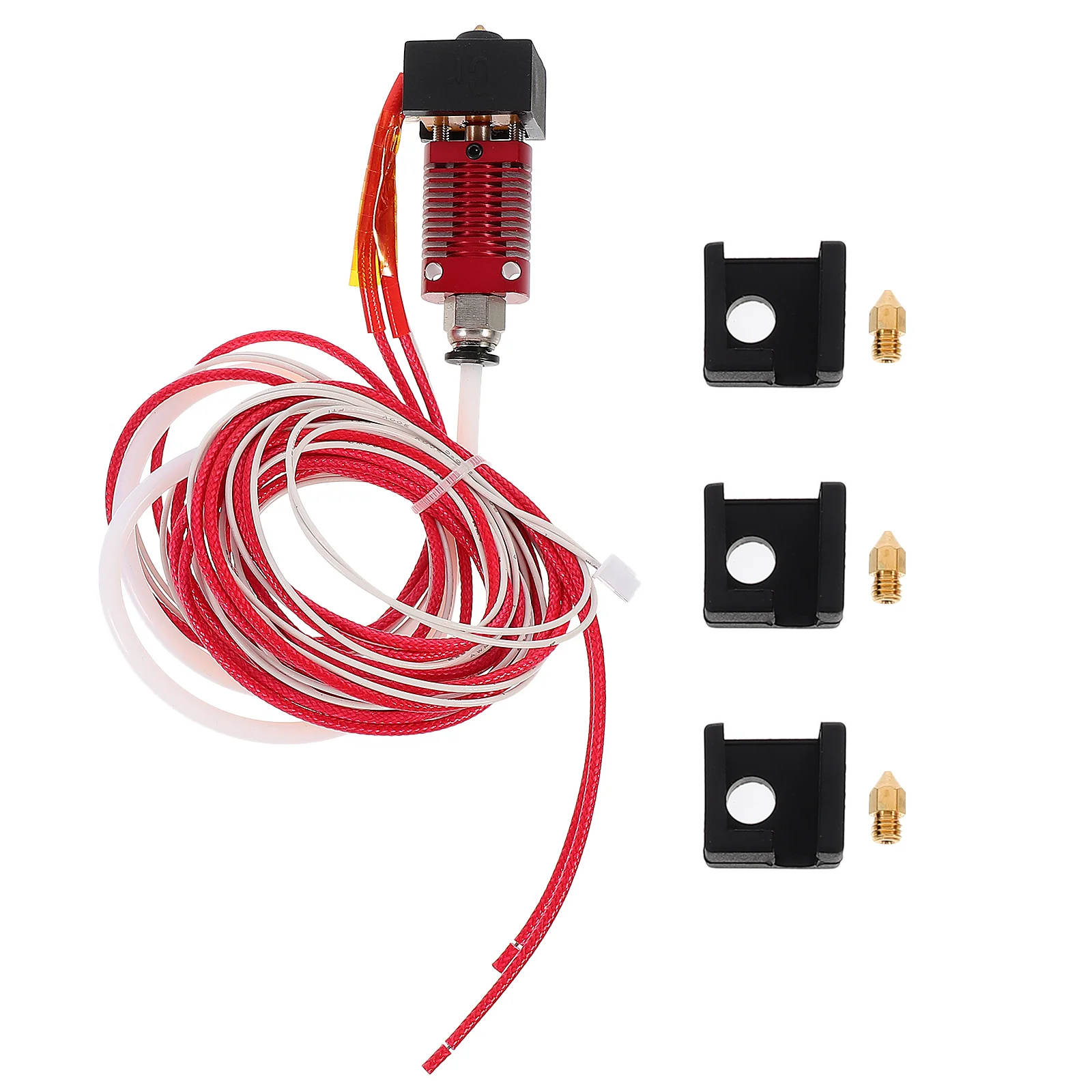 

1 Set Extruder Head Kit Nozzle Hot End Kit Silicone Cover 3D Printer Accessories