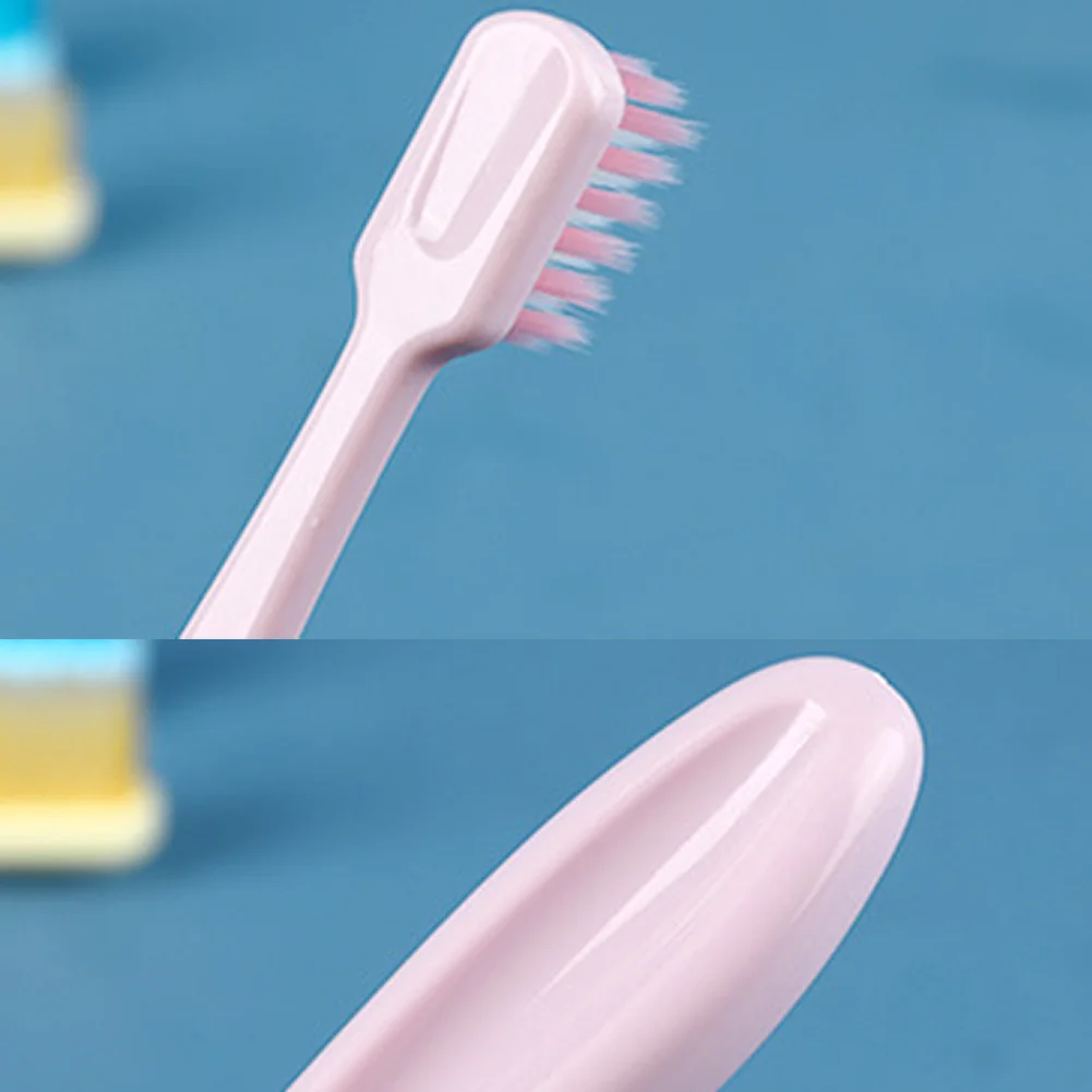 

3pcs Fat Handle Universal Manual Children Safe Practical Superfine Candy Color Soft Cute Toothbrush Bathroom Home Health