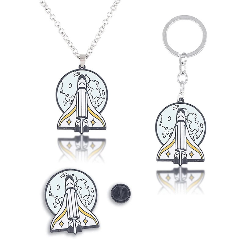 Цепочка с подвеской в виде ракеты последняя часть США|Ожерелья подвеской| |