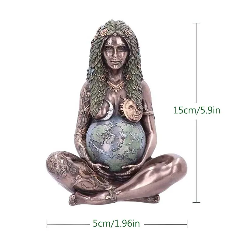

Mother Earth Statue Earth Mother Figurine Garden Ornament Outdoor Decor Home Decoration Ornaments