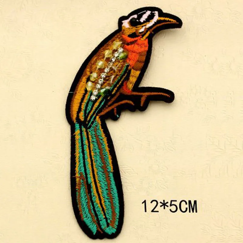 Нашивки с птицами для одежды аппликация вышивкой в виде животных из нарушения