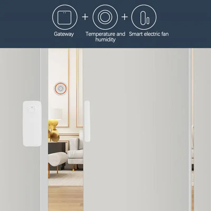 Умный датчик температуры и влажности Zigbee 3 0 Tuya Home с звуковой светильник вой