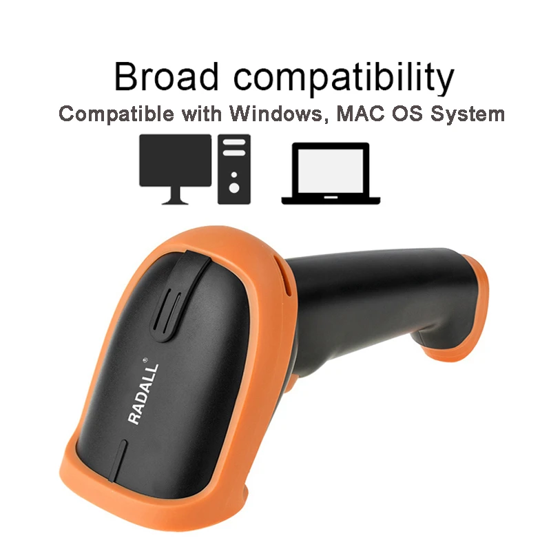 Портативный сканер штрих-кода CCD и беспроводной ручной 1D считыватель