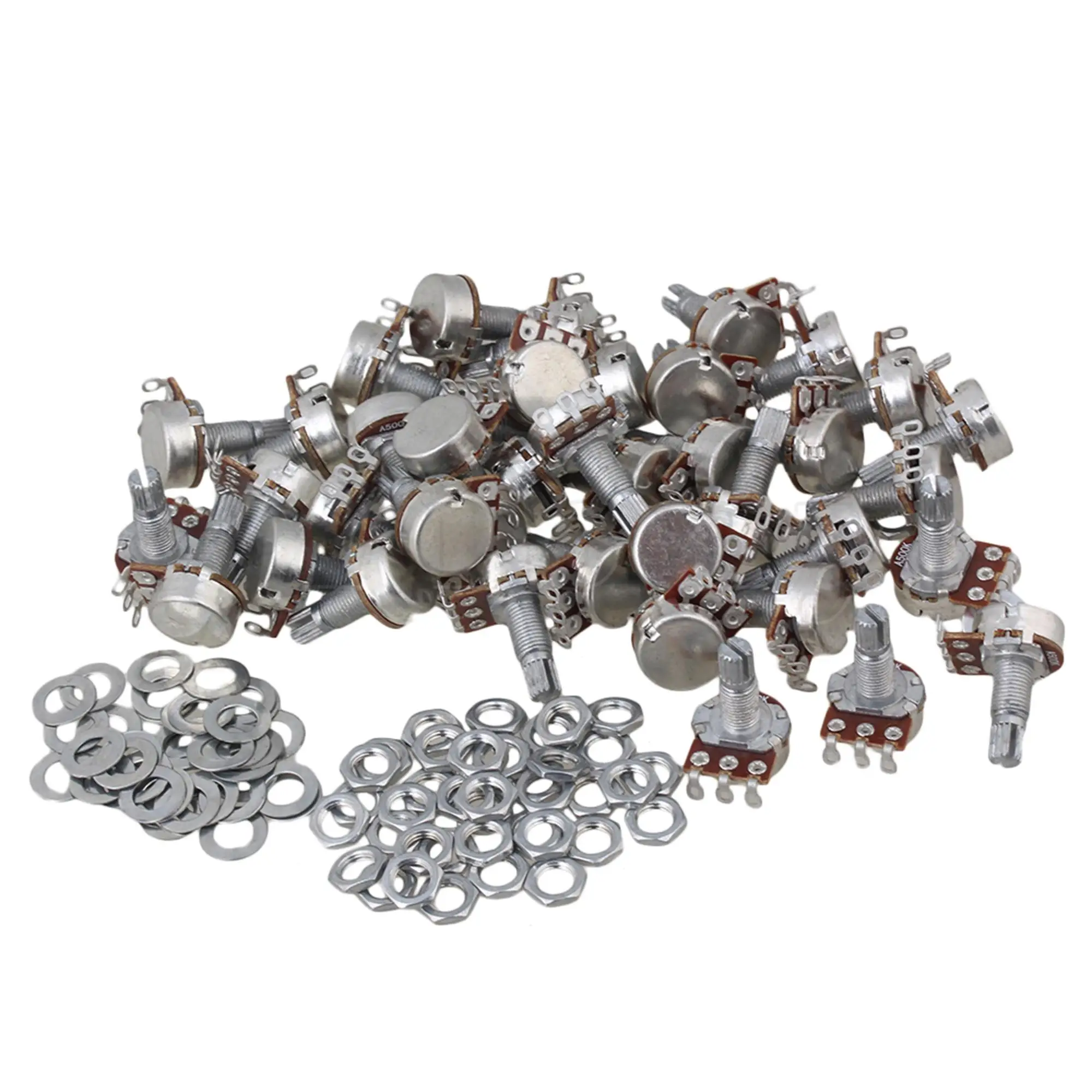 

Yibuy 16KNP A500K L18MM POTS Electric Guitar Mini Potentiometer Set of 50