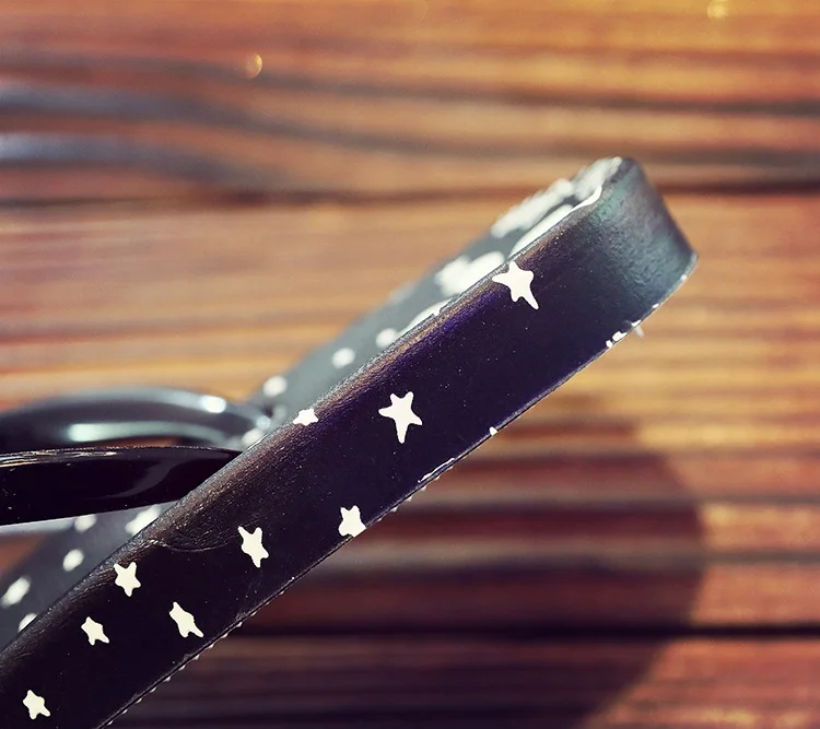 Летние тапочки с мультяшным рисунком кота и луны вьетнамки женские сандалии