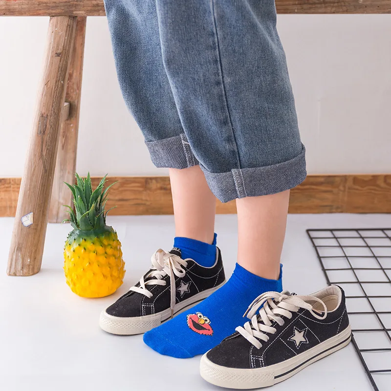 Харакуджу женские милые Мультяшные индивидуальность короткие носки унисекс