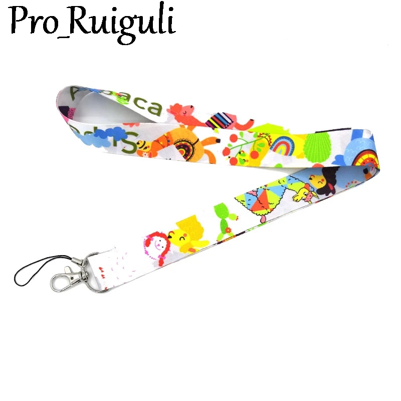 Альпака лама шейный ремешок Ремешки ID значок держатель карты брелок для