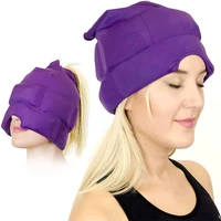 headache and migraine relief cap lce mask or hat used for migraines and tension headache relief elastic comfortable cool
