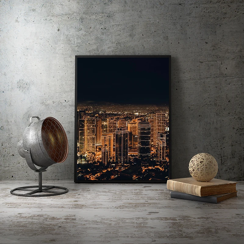 

Wall Art Paintings China Modern Urban Architecture View Canvas Painting Photography Art Poster Wall Picture Home Decoration