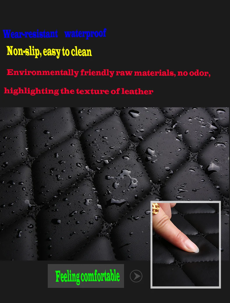 Leather Car Floor Mats For Mercedes-Benz M/ML Class ML300 ML320 ML350 ML400 Year Custom Automobile Carpet Cover Car Accessories images - 6