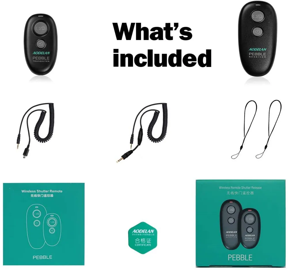 

AODELAN Wireless Shutter Release for Olympus OM-D E-M10 Mark II for Panasonic Lumix DMC-G7 G85 GH4 Replaces RM-UC1 and DMW-RSL1