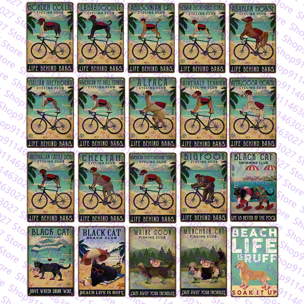 

Велосипедный знак Life за планами, металлический знак, Украшение стен для двери семейного гаража, шебби-шик, домашний декор