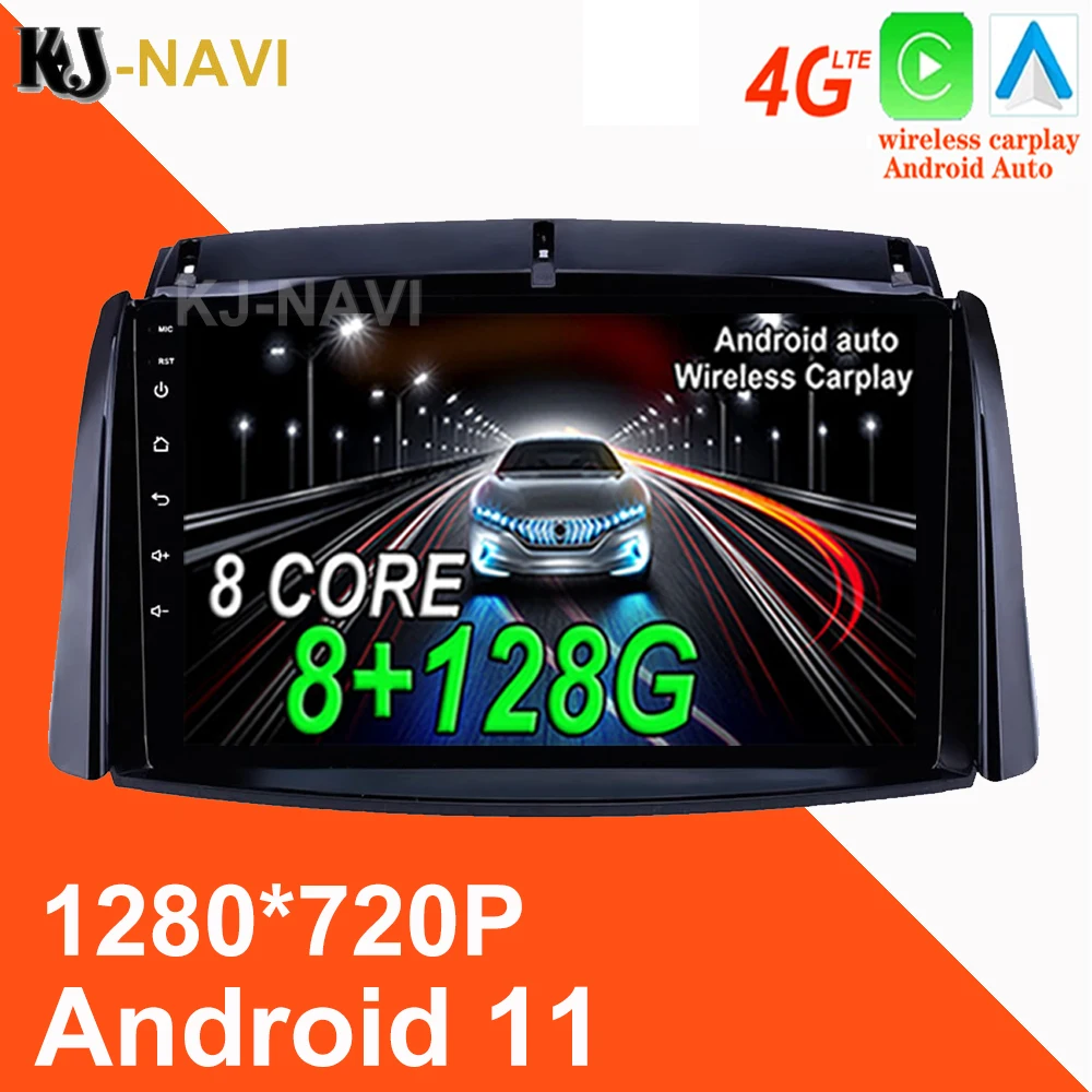 

1280*720P Android 11.0 For Renault Koleos 2009-2016 Wireless CarPlay Car Player Radio Multimedia GPS Navigation No DVD