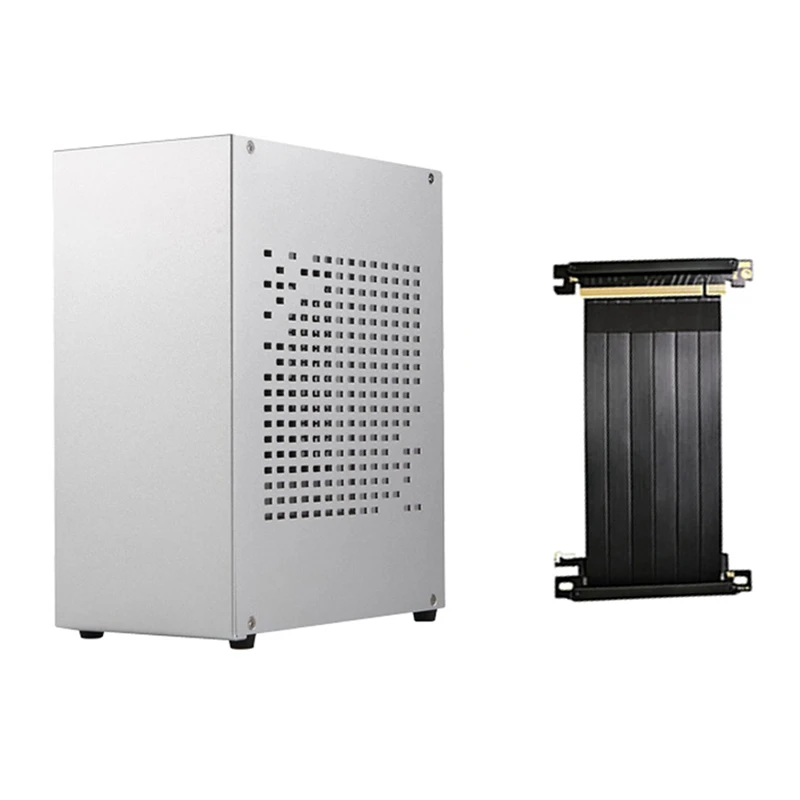 A07 Mini ITX Computer Case Chassis HTPC Host USB3.0 Enclosure with Graphics Card Extension Cable | Компьютеры и офис