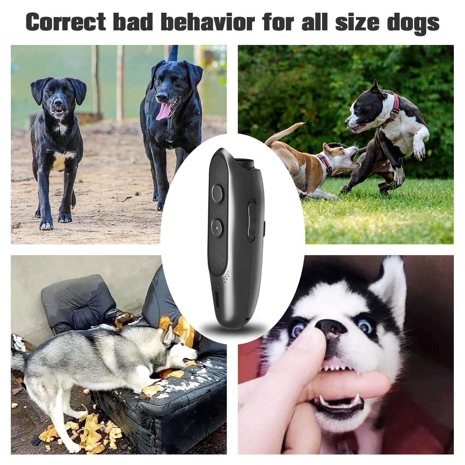 Ультразвуковой Отпугиватель домашних животных 3 в 1 устройство для дрессировки