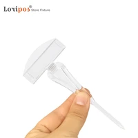 30pcs pop plastic price label sign card display clip holder plugin pin type for supermarket fresh sea food area promotions
