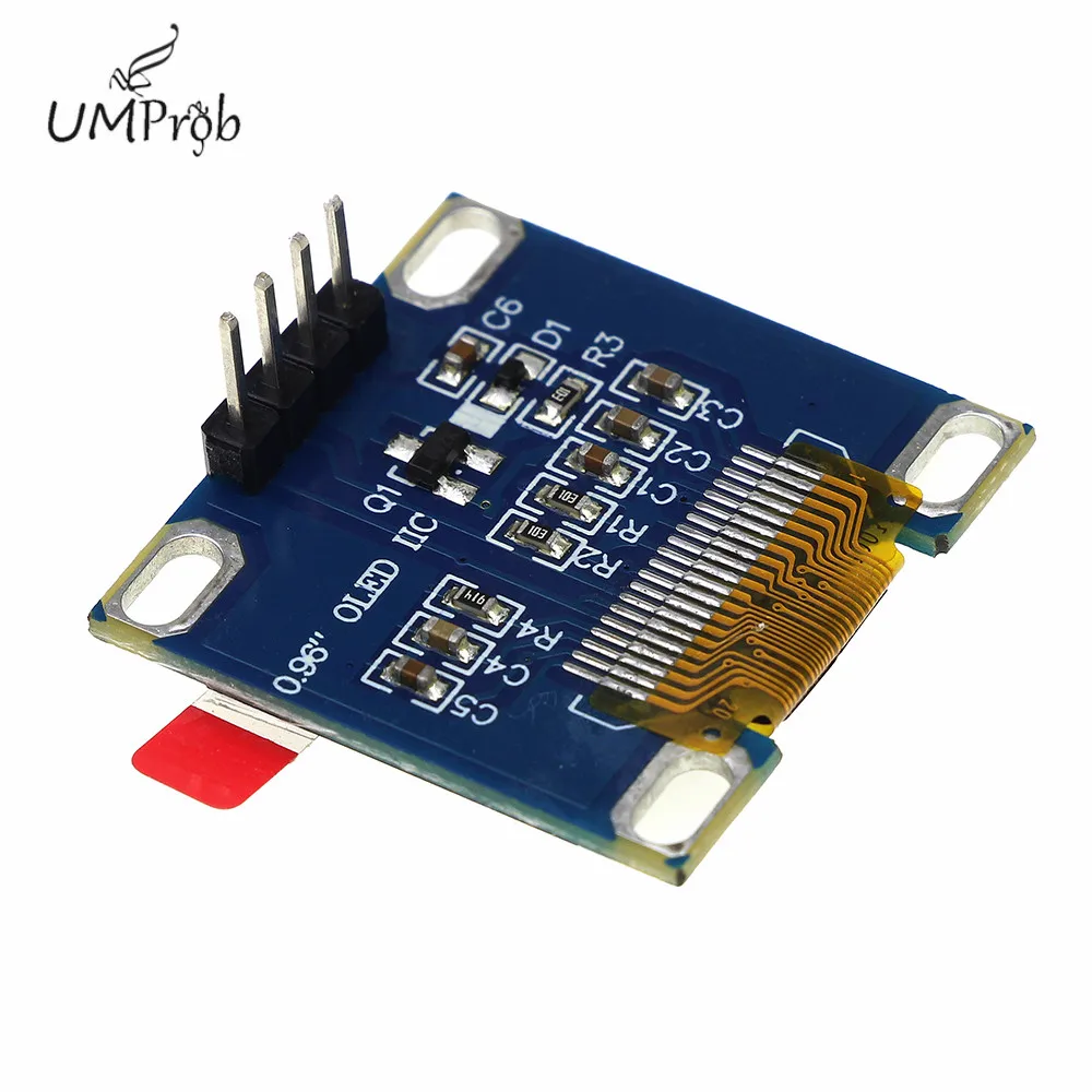 0 96 дюймов IIC Serial желтое OLED Дисплей модуль 128X64 I2C SSD1315 12864 плата с ЖК экраном GND VCC SCL