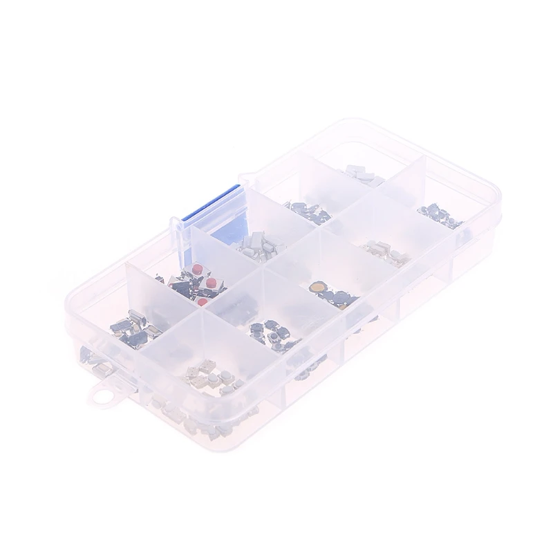 250 шт. 10 типов тактильные пуш-ап кнопочный сенсорный переключатель кнопки