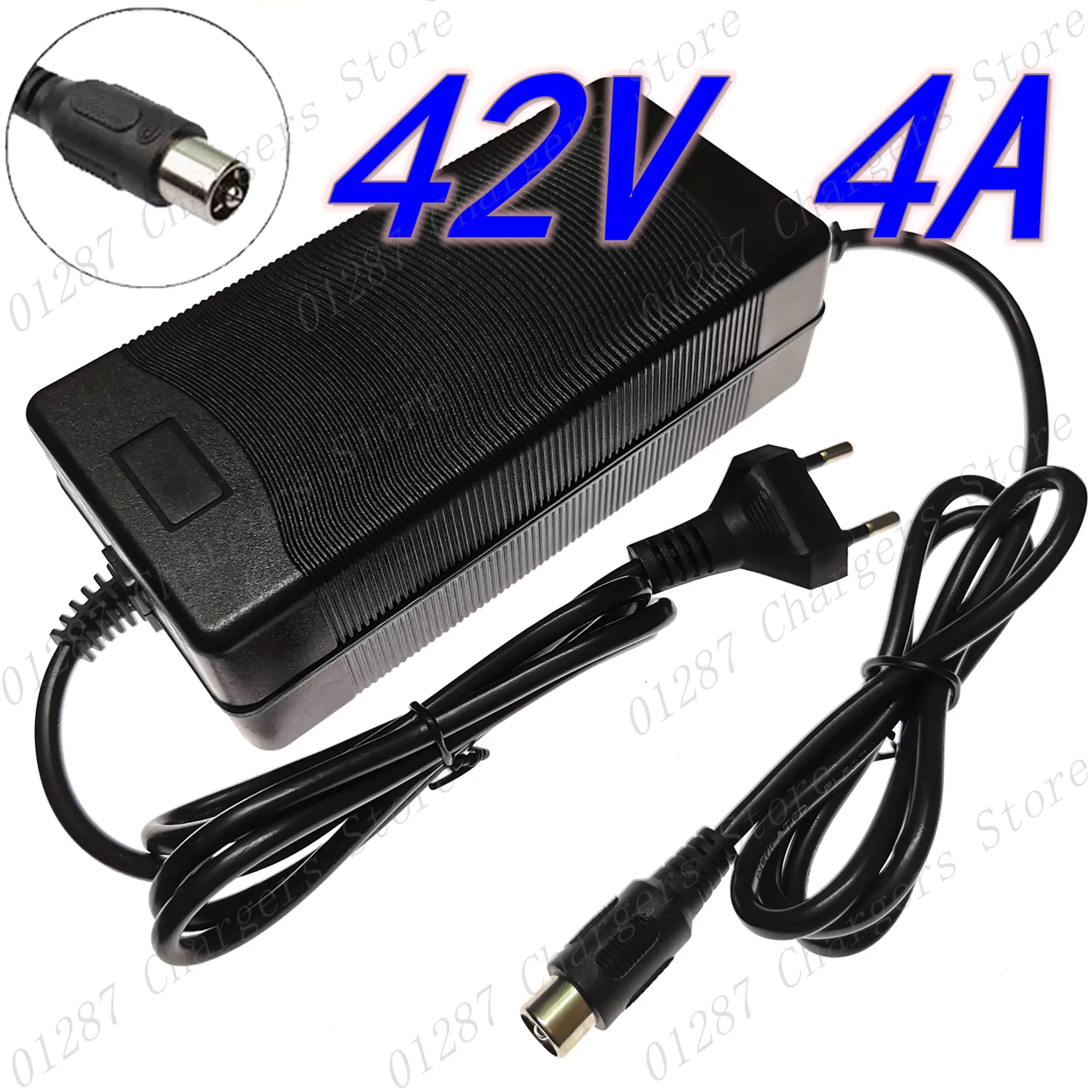 

42V 4A RCA 10mm charger electric bike lithium battery charger For 36V li-ion battery pack electric scooter charger