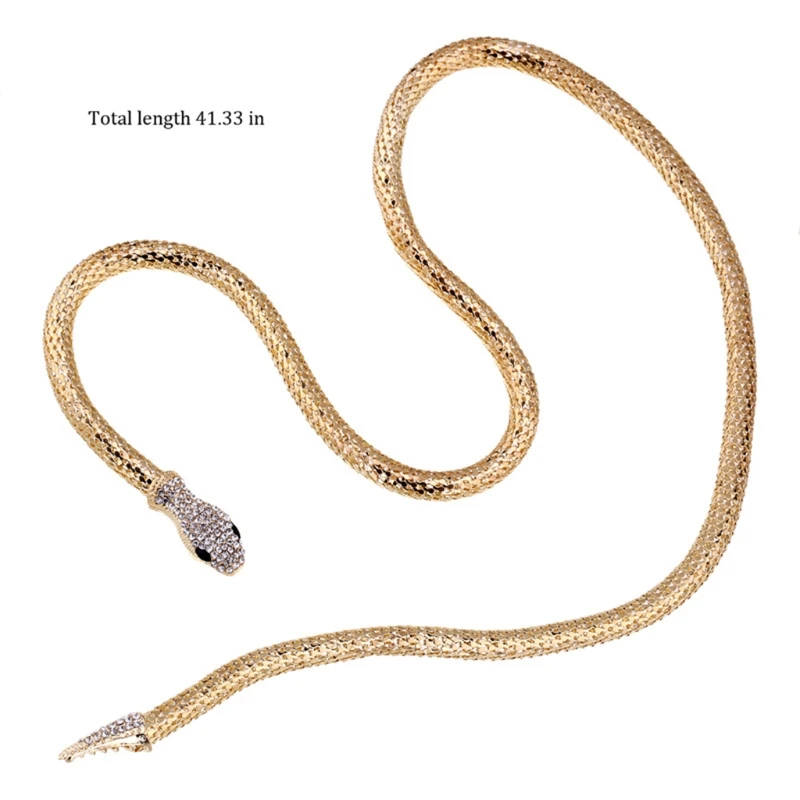 Универсальное ожерелье Bendabl в виде змеи можно использовать как пояс-браслет для
