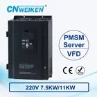 Wk600B Векторный Преобразователь частоты 7.5kw11KW однофазный 220V постоянный магнитный синхронный привод двигателя