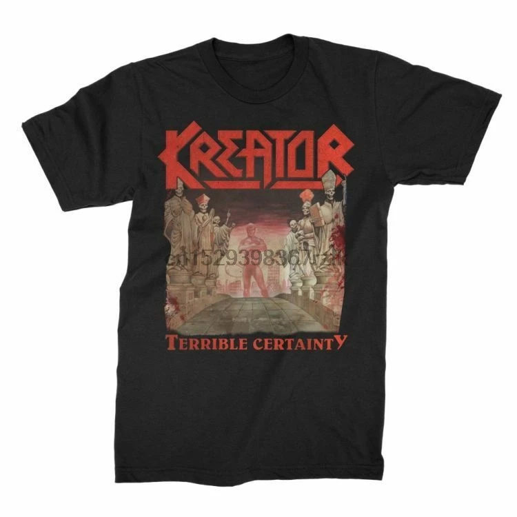 KREATOR-ужасный уверенность-футболка S-2XL Новый Официальный Kings Road товаров | Мужская