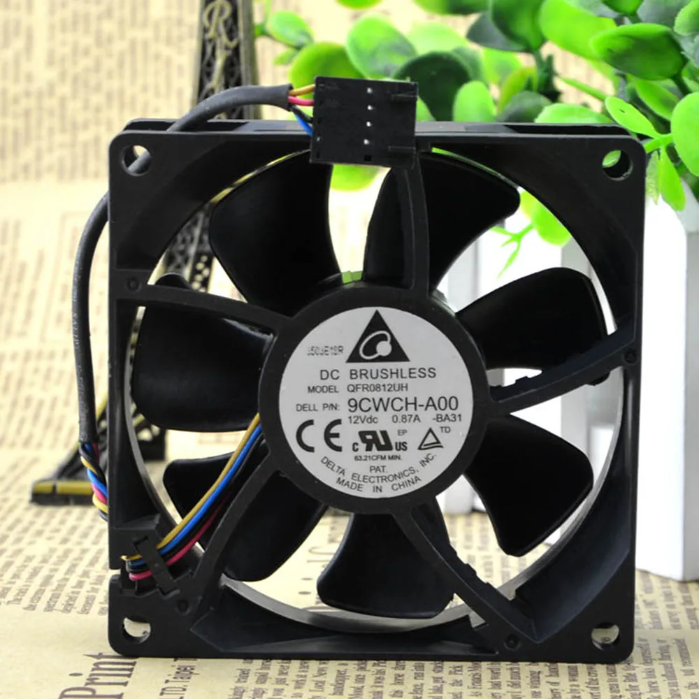 

for delta QFR0812UH 9CWCH-A00 12V 0.87A 8CM 80 * 80 * 25mm 4 wire PWM cooling fans speed control
