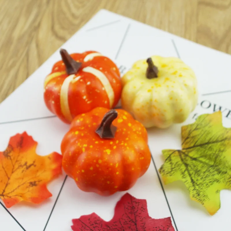 6 шт. Хэллоуин Тыква поддельные овощи моделирование искусственная DIY ремесло для