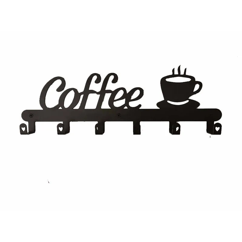 

Coffee Mug Holder Wall Mounted,Coffee Bar Decor Sign,Coffee Cup Rack Holds,Coffee Sign Mug Hanger,Coffee Mug Rack