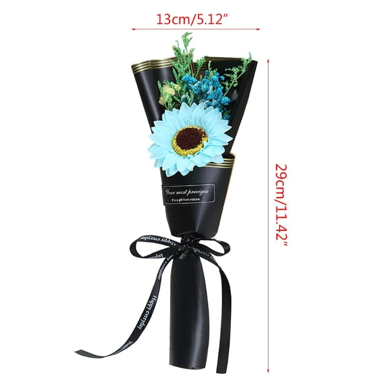 

Teacher's Day Mother's Day Eternal Flower Small Gift Starry Dried Flower Rose Sunflower Soap Artificial Mini Bouquet Wedding
