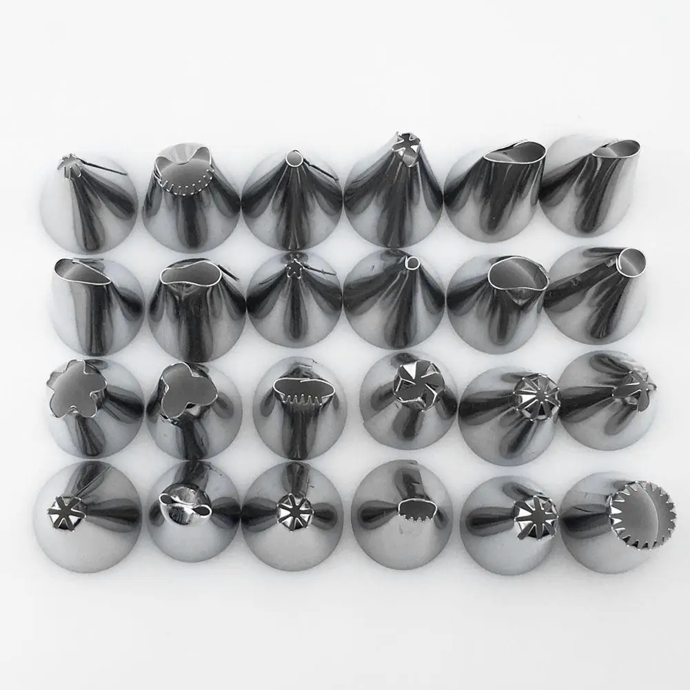 24 шт Сопла кондитерских изделий для сливочного масла набор сделай сам Сталь